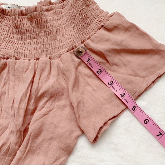 Off Shoulder Dark Blush Sundress - Picture 7 of 9